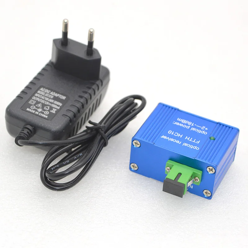 

HOT Sell FTTH CATV GEPON Mini Optical Receiver,Digital TV Indoor Optical Receiver Inch RF1550nm With US EU Standard Power Supply