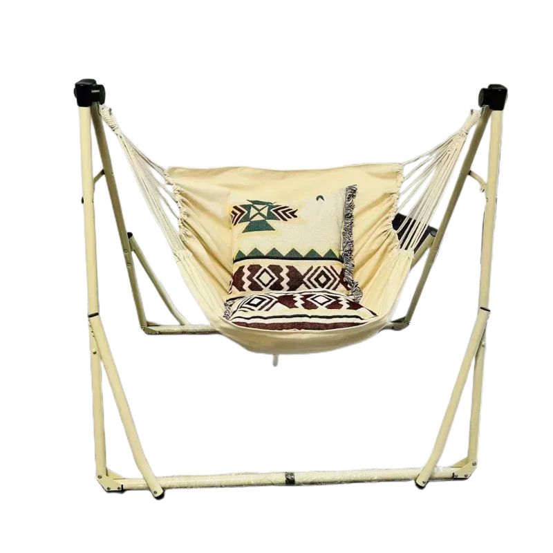 

Folding floor swing bracket, hammock hanging chair, balcony portable swing to prevent rollover