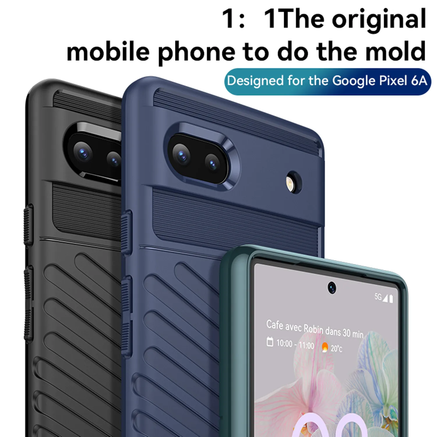 For Google Pixel 6A Shockproof Silicone Case Fashion Thunder Back Cover for pixel6a Luxury Mobile Shell Coque Fundas