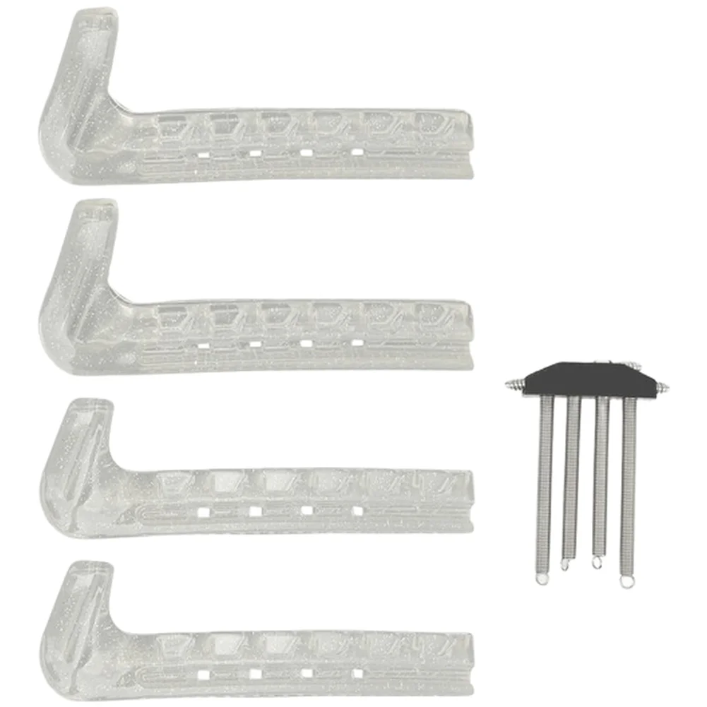 2 Pairs PU Ice For Skate Blade Covers Protective Guards For Figure Hockey Speed Skating For Child Adult Storage Transport