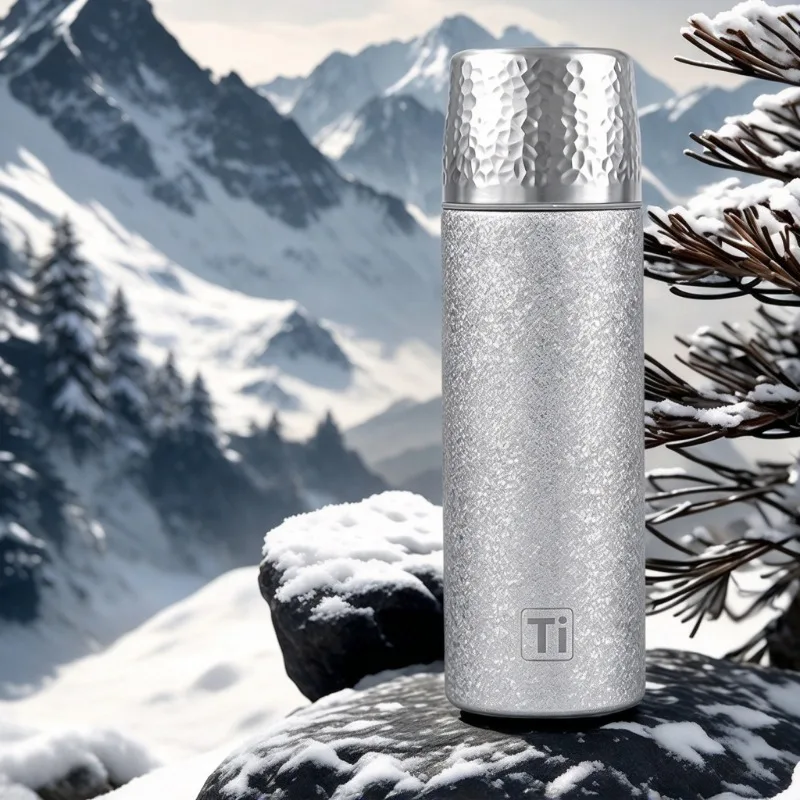 450ml Double Layer Titanium Plated Insulated Cup Multi-purpose Tea Steeping Health Mug Portable Outdoor Drinking Tumbler