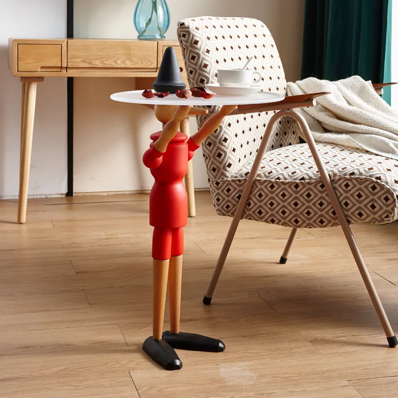 Puppet table creative Internet celebrity personality decoration Internet celebrity ins sofa side few simple corner  solid wood
