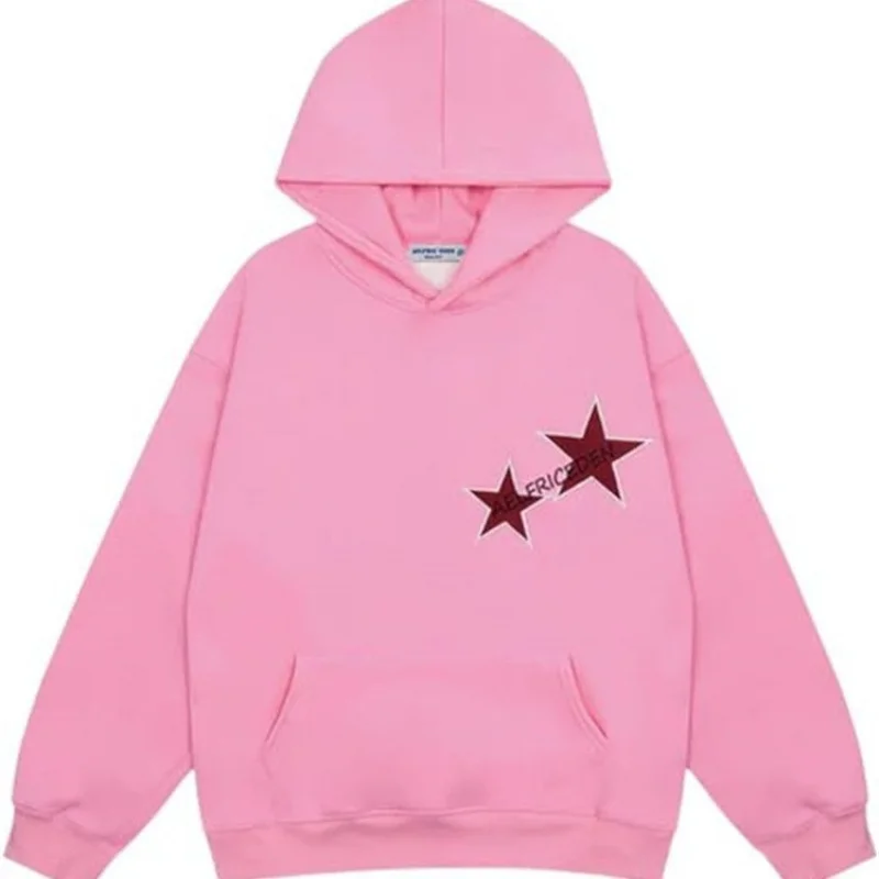 

2025Fashion XINGX Printed Sweater Men's American Street Fashion All-Match Casual Couple Hoodie