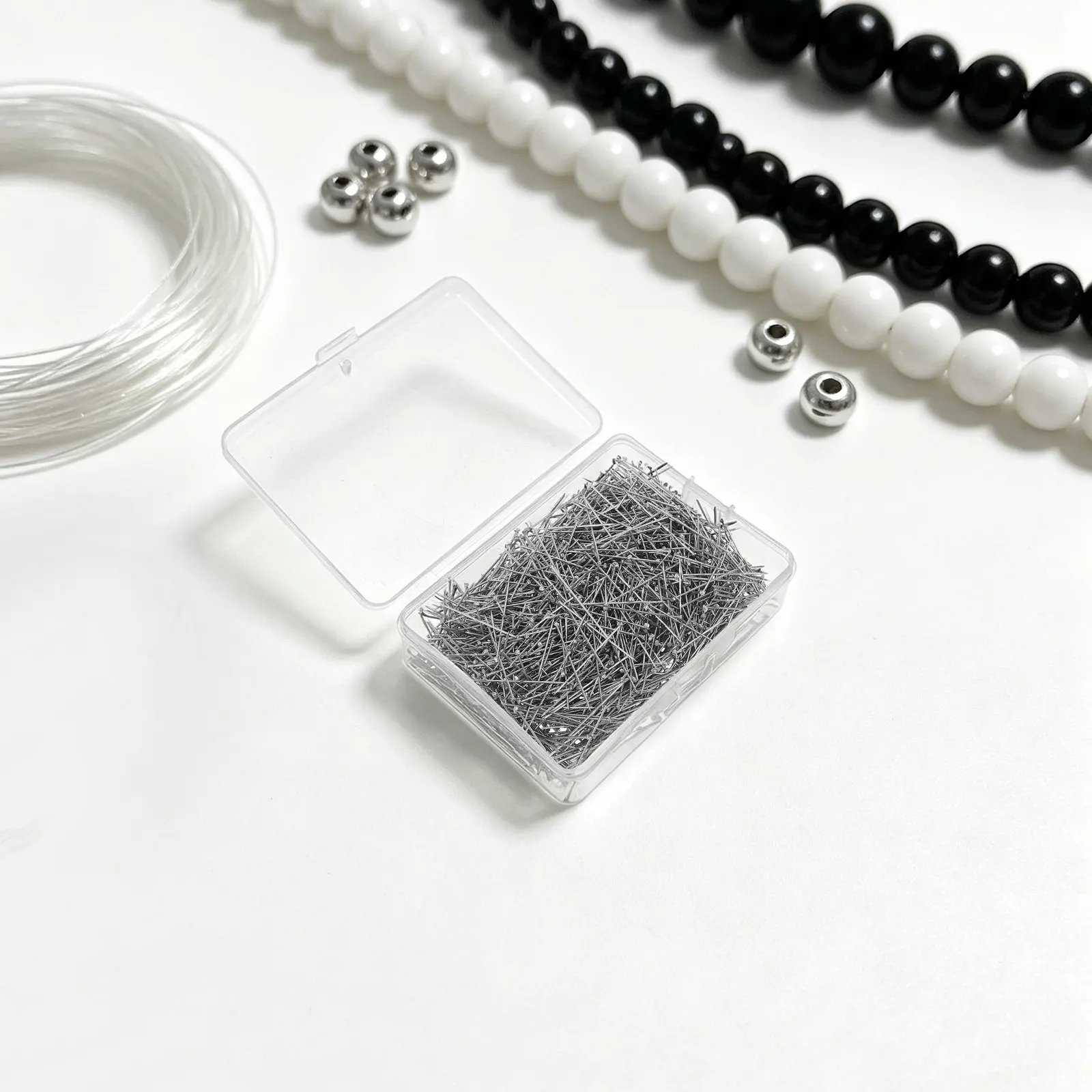 1600Pcs Stainless Steel Flathead Pins Heavy Duty DIY Dressmaker Pins for Jewelry Making Sewing Quilting Fabric Positioning