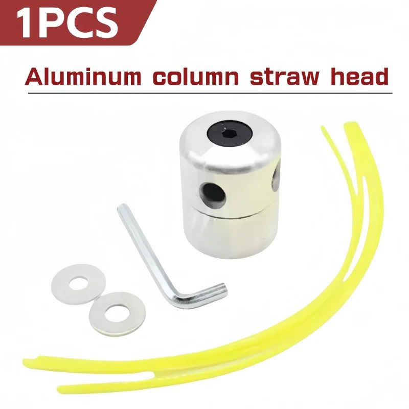 1PCS Universal Aluminum Trimmer Head with Four Trimmer Lines for Brush Cutter Grass Trimmer Head Replacement Tool Part