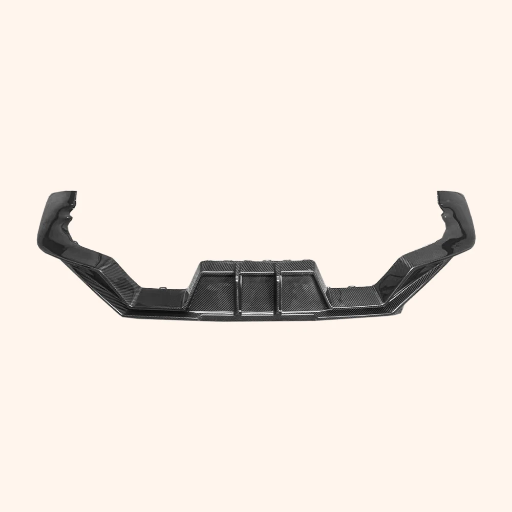 For M2 G87 Coupe 2 Door 2023-24 Carbon KZ Style Rear Bumper Diffuser Lip