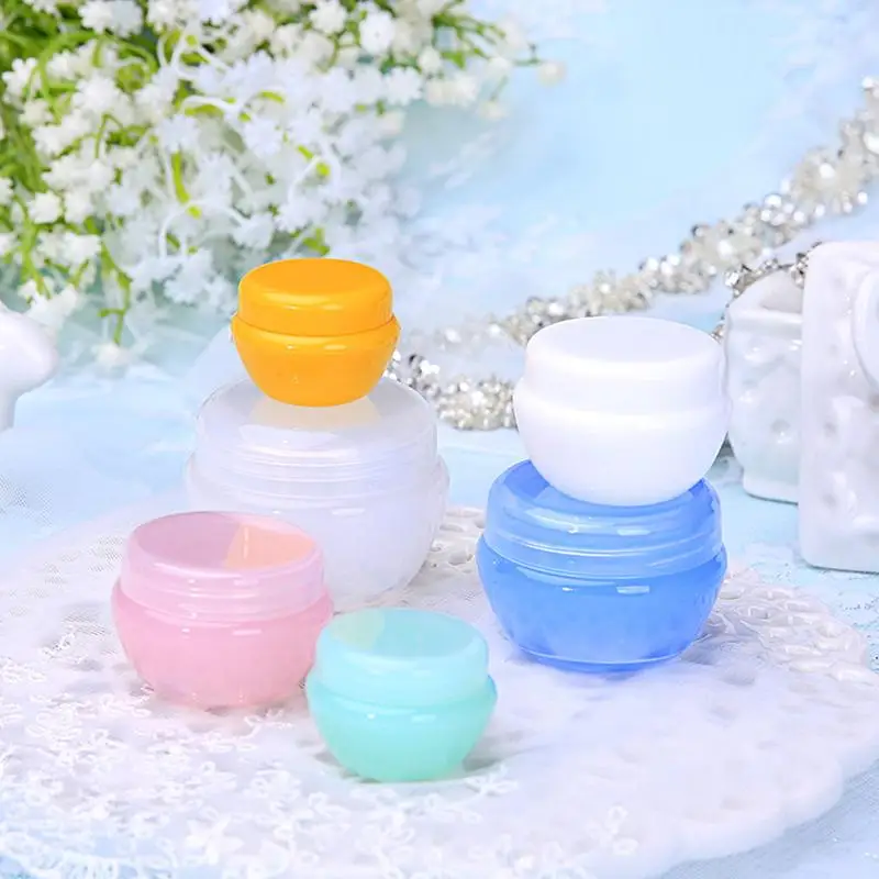 5 Stück Plastik-Gesichtscreme-Probenbehälter für Reisen 5g 10g 20g 30g Leere Dosen Kosmetik-Probenbehälter Make-up-Töpfe mit Innendeckel – Detail 4