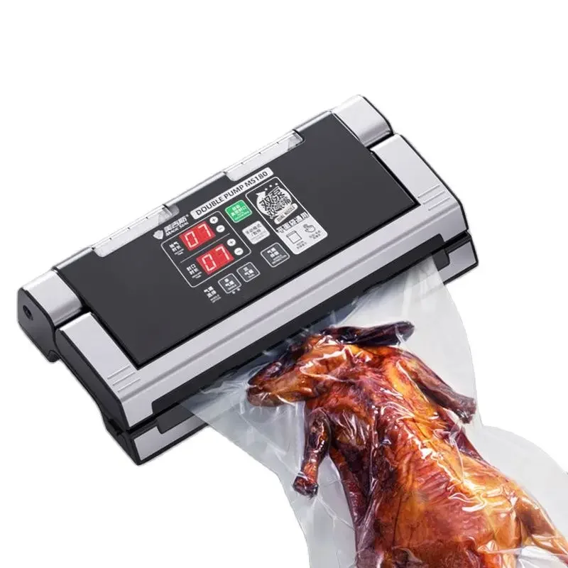 Vacuum Food Sealers  40cm Bag Vacuum Sealer Packaging Machine Professional Wet Bag Sealing Machine Household Vacuum Sealer