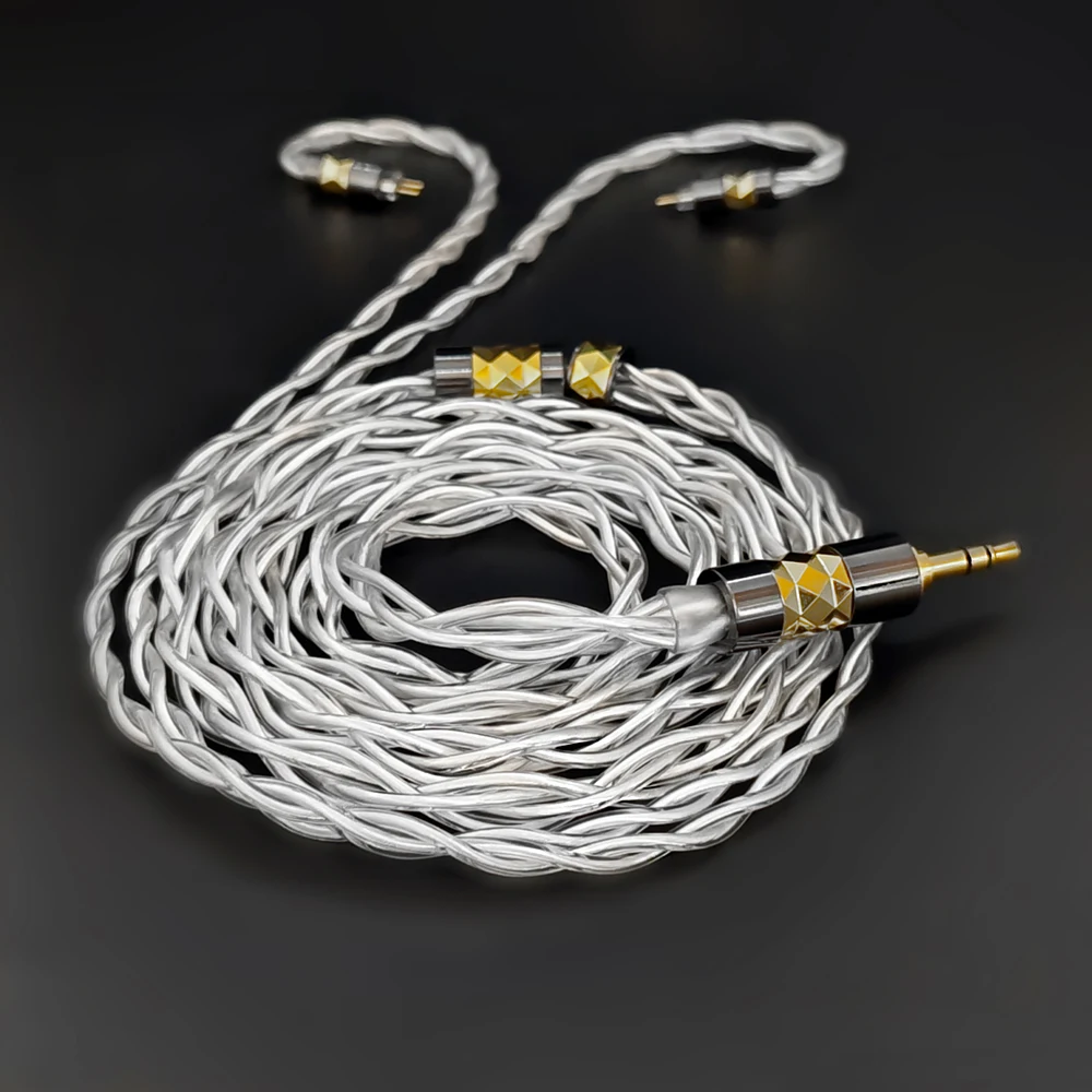 Lyre Acoustics Zeus 5N sterling silver headphone cable 0.78mm 2-pin MMCX QDC N5005 IE900