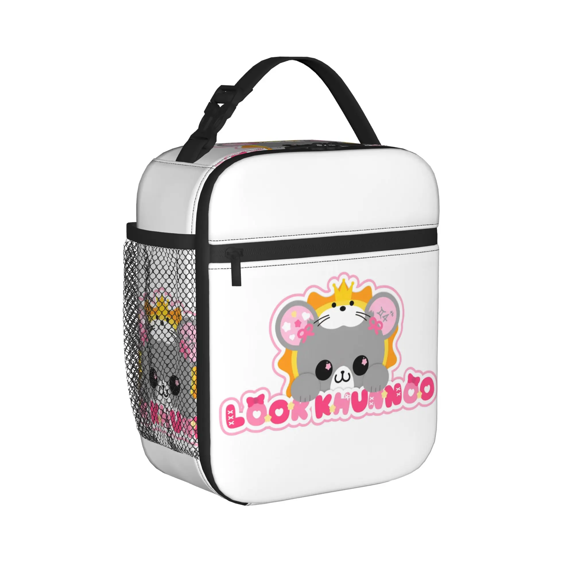 look khunnoo geminifourth Insulated Lunch Bag for Men Women  Food Container Bags Portable Cooler Thermal Lunch Boxes For Work