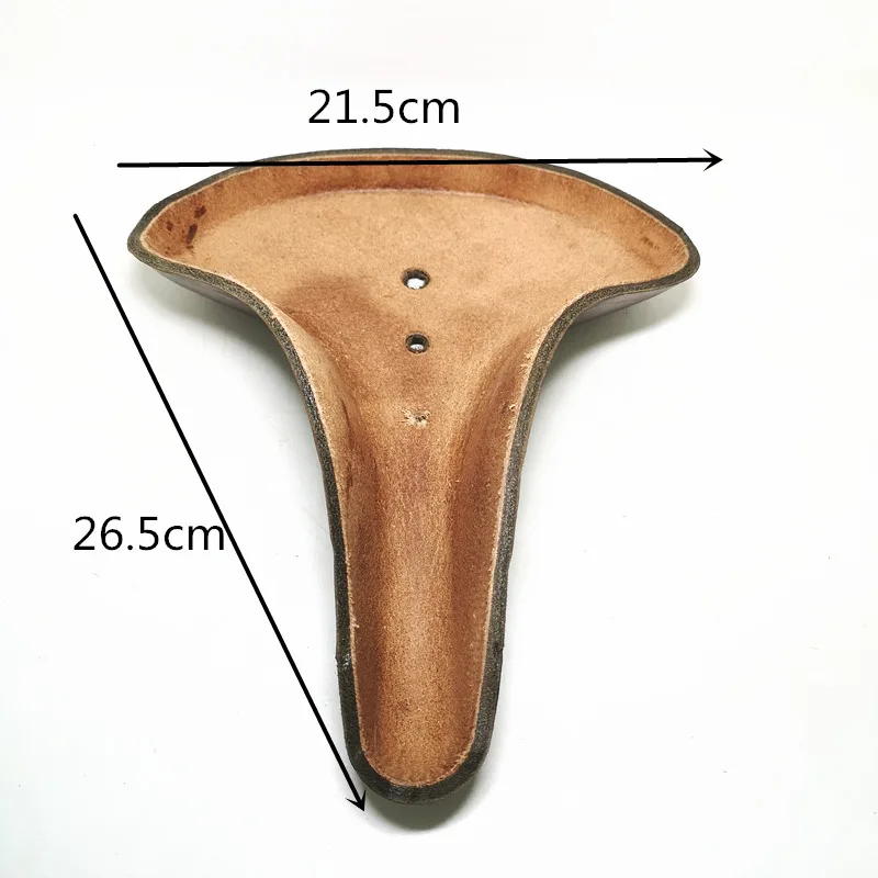 P2 Retro Bicycle Saddle 100% Leather, Bicycle Saddle Accessories 4colors Optional 26.5*21.5cm
