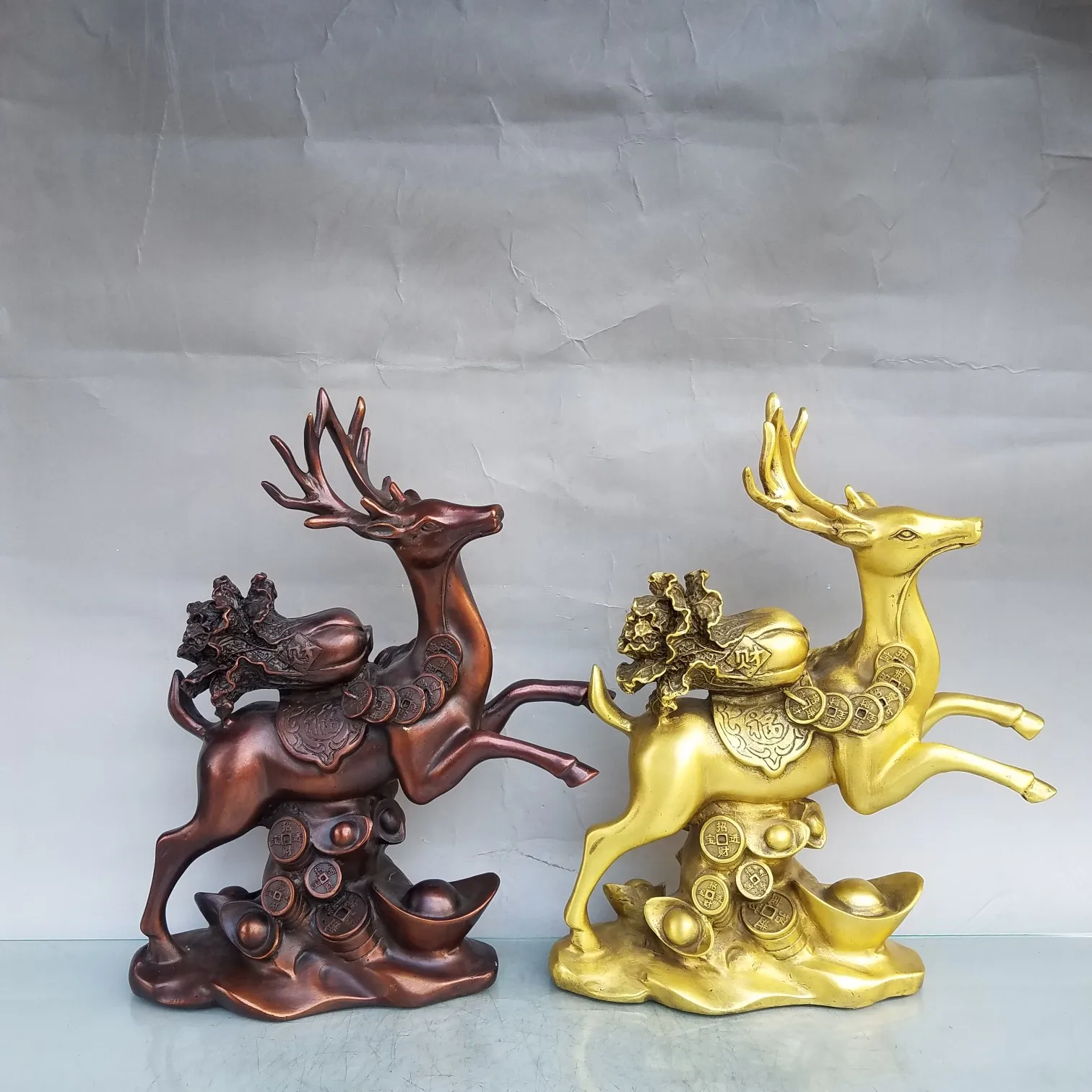 Pure Copper Zhaocai Deer With Exquisite Workmanship and Beautiful Appearance is Recommended for Collection as a Home Decoration