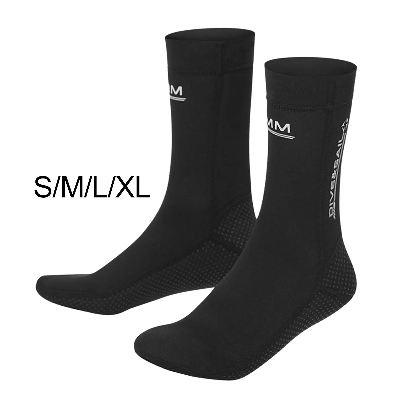 

3mm Neoprene Scuba Diving Socks Thermal Flexible Beach Boots Non Slip for Kayaking Swim Beach Scuba Women Men