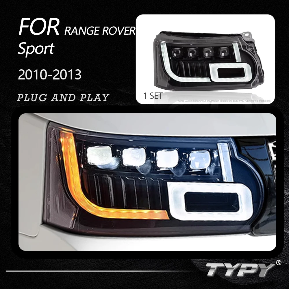 

TYPY Car Headlights For Range Rover Sport 2010-2013 LED Car Lamps Daytime Running Lights Dynamic Turn Signals Car Accessories