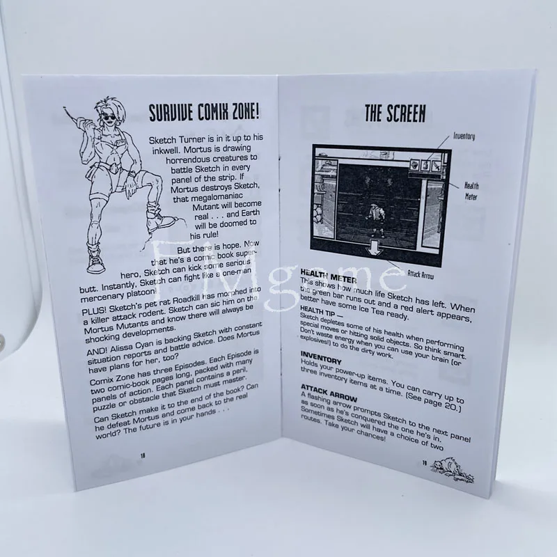 New Arrival Comix Zone for 16 bit Video Game For Mega Drive/Genesis EU US/JAP Shell with Card or Boxed or With Manual