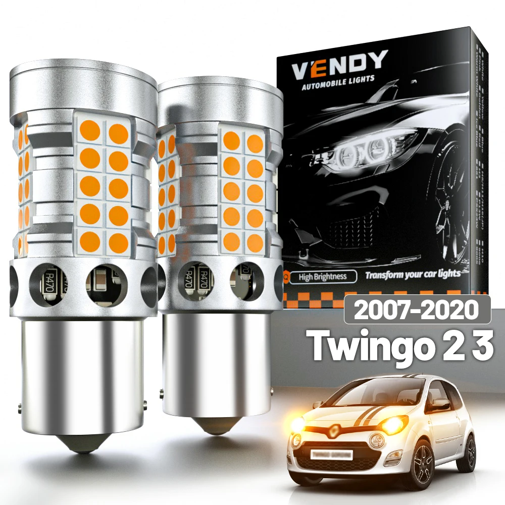 

2 шт. светодиодные указатели поворота для Renault Twingo 2 3 2007-2020, поворотные фонари 2011 2012 2013 2014 2015 2016 2017 2018, аксессуары