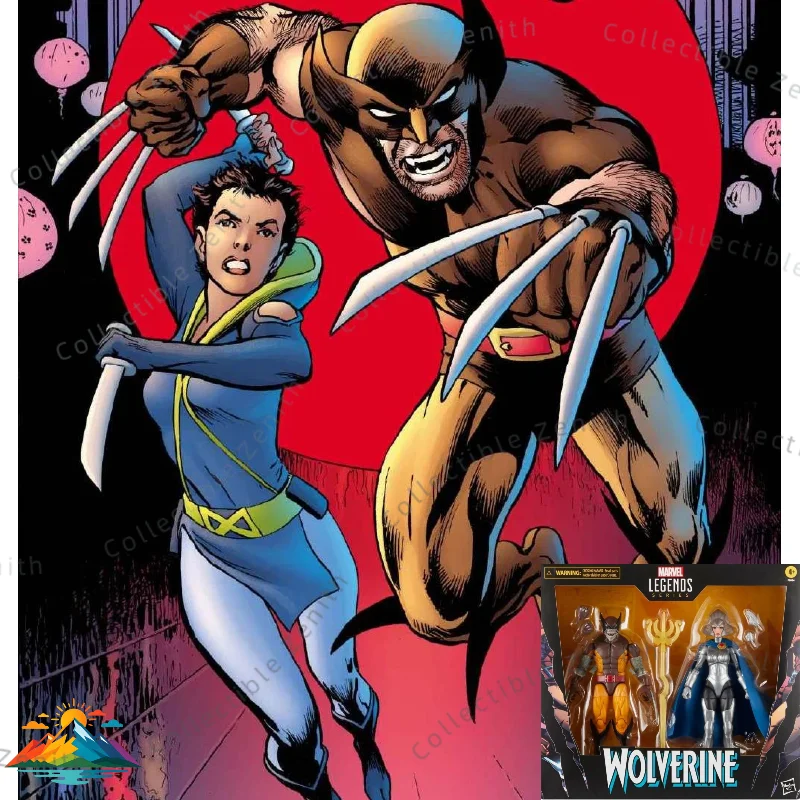

【IN STOCK】Hasbro Marvel Legends Wolverine & Lilandra Neramani 6-inch (15cm) 2-Pack Action Figure Set, Collectible Model Toy Gift