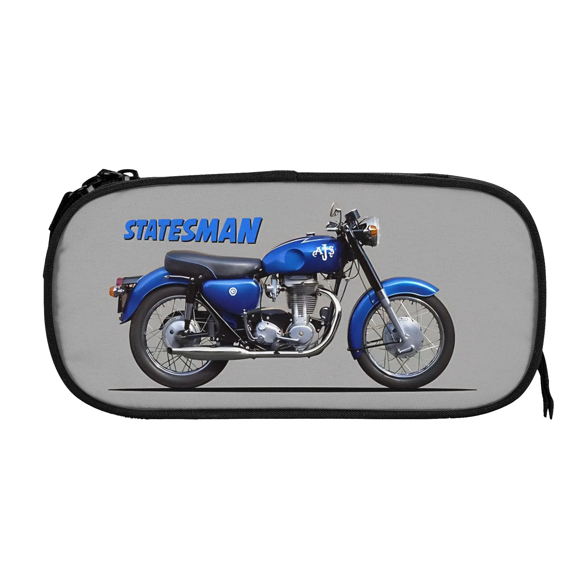

1 piece Stylish Mechanical Biker Pencil Case Girls Pen Bag AJS School Stationery Bag