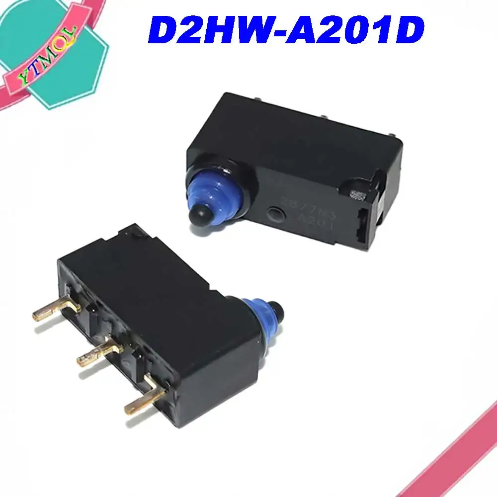 2Pcs original D2HW car door lock micro switch 3 feet waterproof touch switch D2HW-A201D for Opel Zafira Cadillac BLS Astra