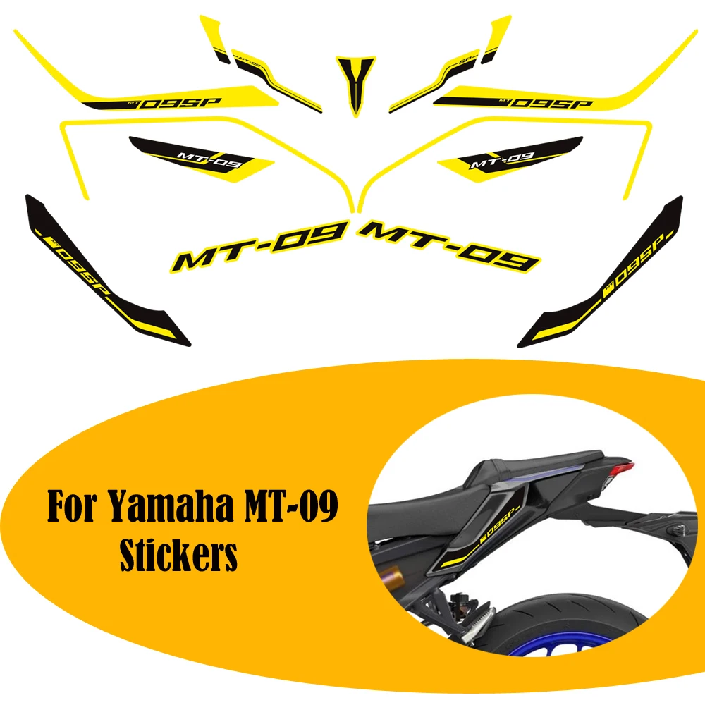 

For Yamaha MT-09 MT09 MT 09 SP NEW Motorcycle Tank Swing Arm Stickers Decals Fairing Front Face Fender 2024 2025