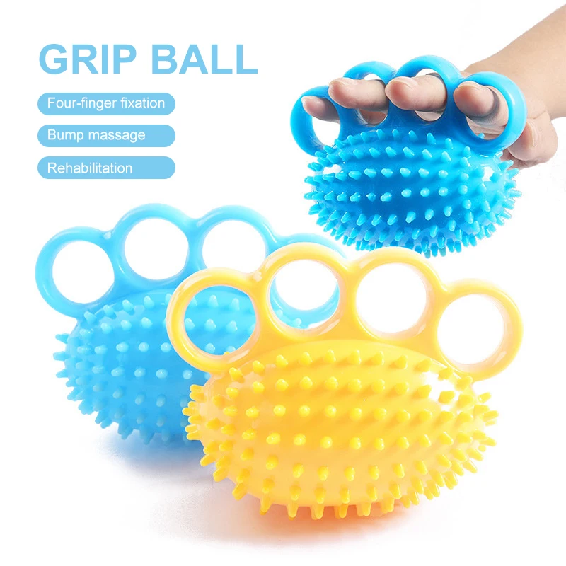 Four-fingered Hedgehog Ball Primary Grip Training Soft Ball Rehabilitation Massage Finger Ball Practice Hand