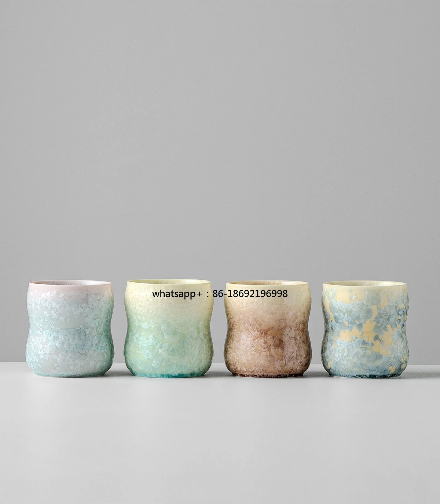 260ML Hand Cup Kiln-changed Crystalline Coffee Cup Coke Cup High Temperature Ceramic Household Advanced Gift
