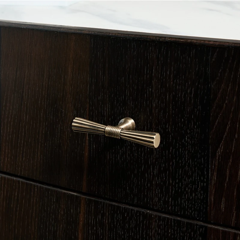 Nordic Vintage Brass Furniture Handles Bronze Handles for Cabinets and Drawers Dresser Hardware Fitting Shoe Cabinets Pulls