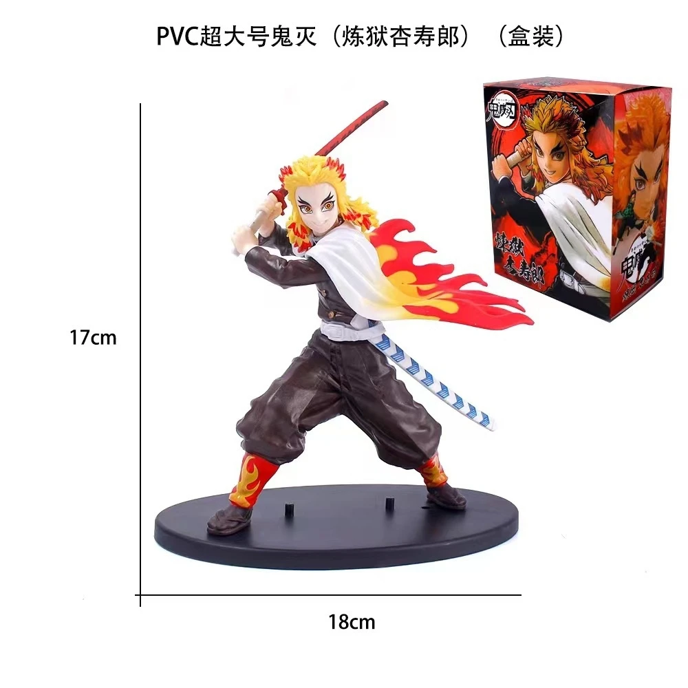 Figura de Ghost Slayer Fighting My Wife Shanyi Pillar Of Flame Vulcan Tanjiro Anime periferals, funda de adorno, decoración, modelo de juguete