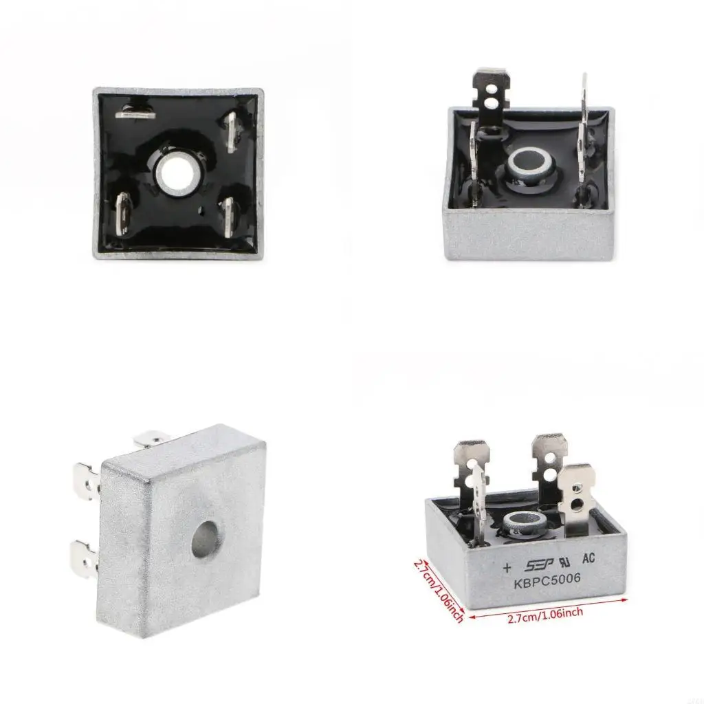 

KBPC5006 Power Bridge Rectifier 50A 600V Metal for Case Diode Bridge Control Sin