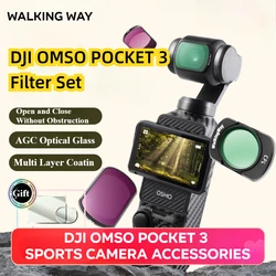 DJI Osmo Pocket 3 Magnetic Filter Set Black Soft ND CPL Star Filter Optical Glass Nano Coated Filter Sports Camera Accessories