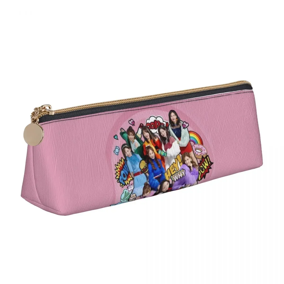 Twices Girls Group Pencil Case Kpop Singer Pencil Box Girls Boys Vintage Large Capacity School Pencil Cases Stationery Organizer