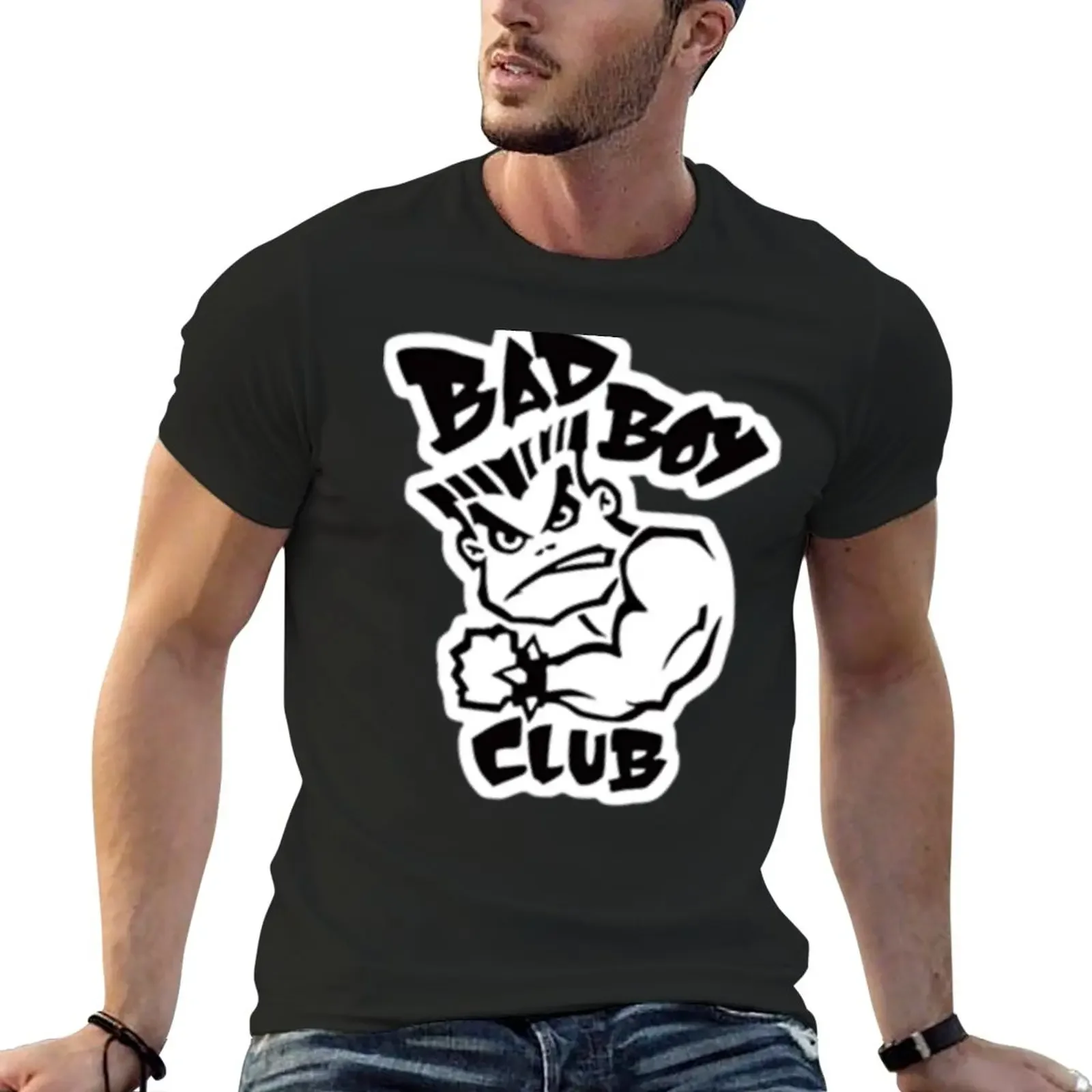 Bad Boy Club vintage BMX & logo Classic T-Shirt hippie clothes custom t shirt mens champion cotton manga vintage anime clothes