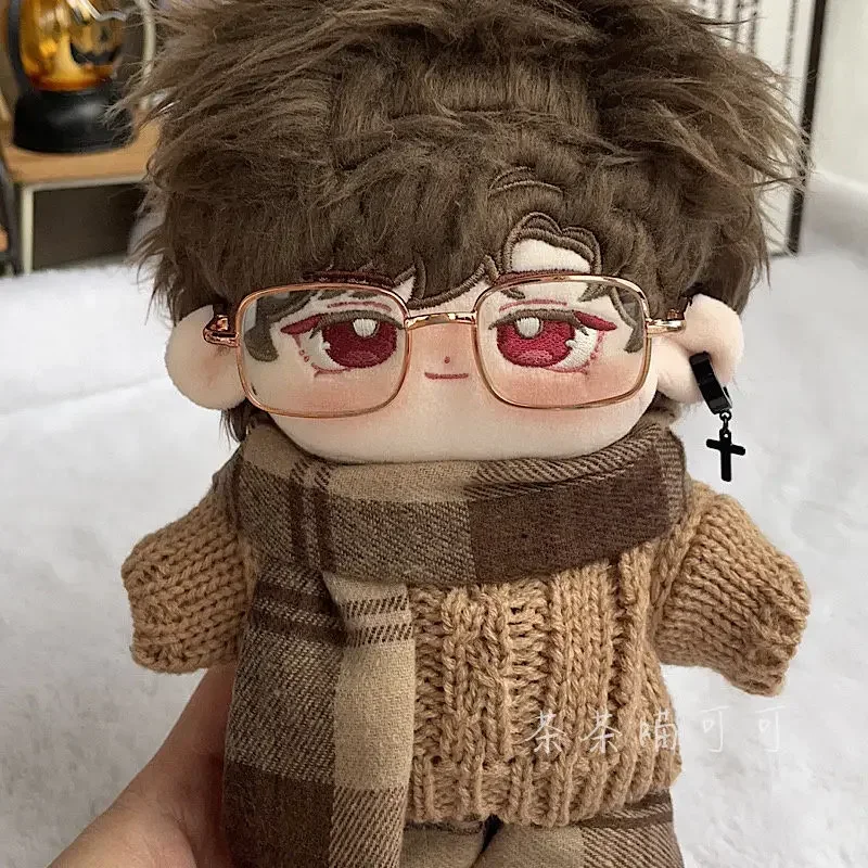 Cotton doll clothes 20cm, baby clothes in stock, deep brown scarves, boyfriend style, cotton doll clothes, chubby and fit