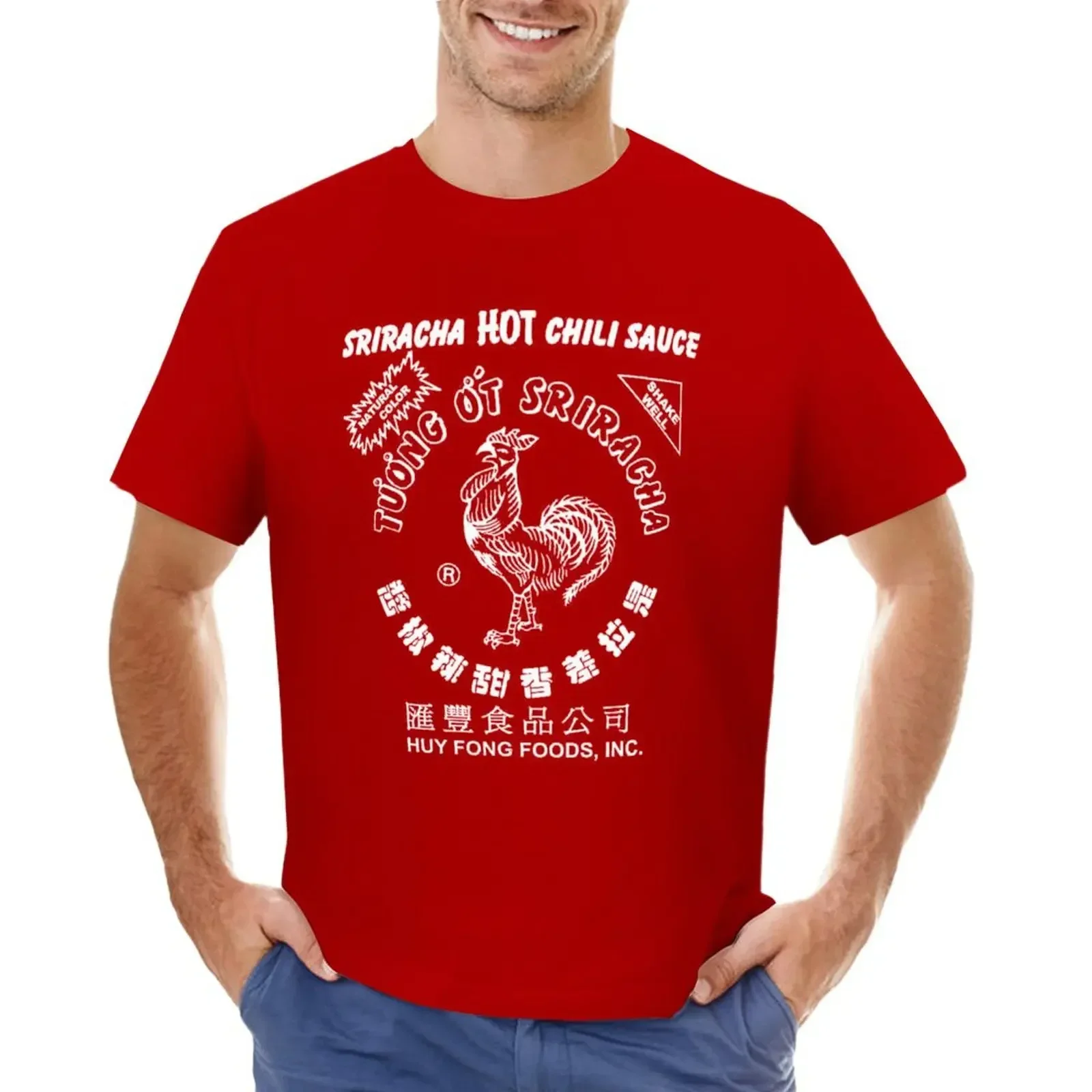 Sriracha Full T-shirt customs design your own blanks aesthetic clothes oversized t shirt men