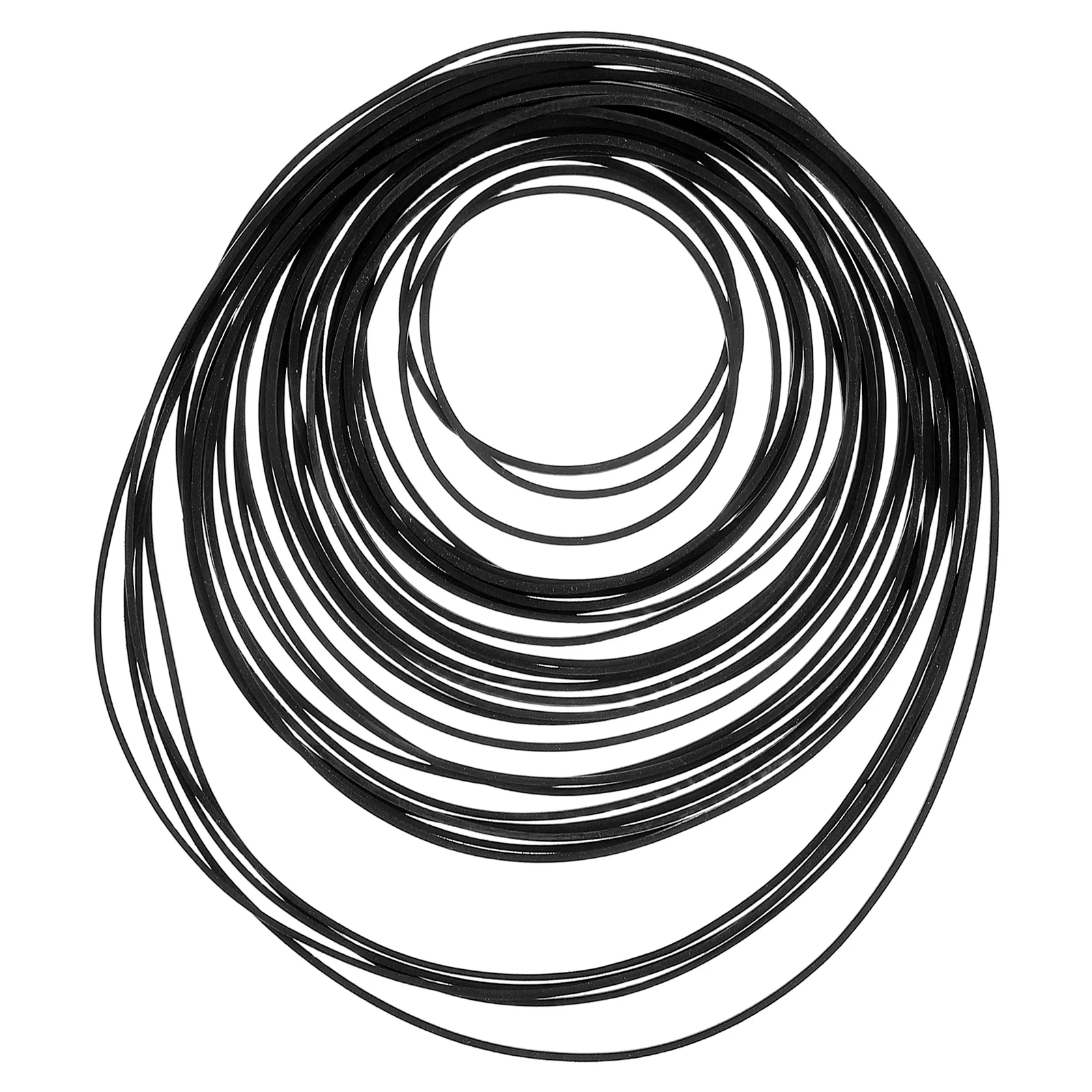 

30Pcs Cassette Player Repair Belts 45-120mm Sturdy Material Easy Installation for Vintage Audio Equipment Rubber Belt
