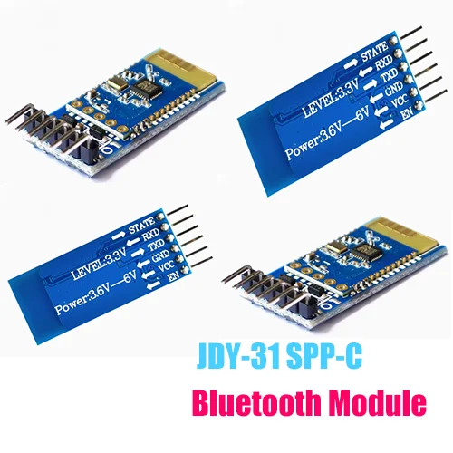 

JDY-31 SPP-C Bluetooth to Serial Adapter Module Set Replaces HC-05/06 Slave