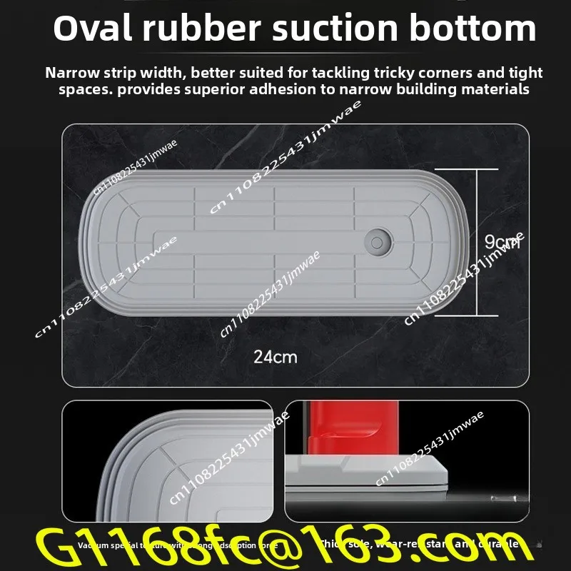 Compact Mini Narrow Electric Suction Cup with Auto Air Supplement - Rechargeable Tool for Tile/Glass Installation