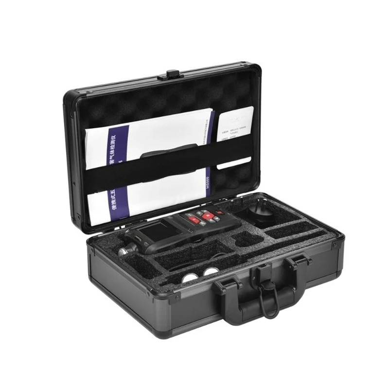 

Portable Sulfur Dioxide Gas Detector with LCD Display Vibration Sound Light Alarm Customizable Settings for Leak Detection