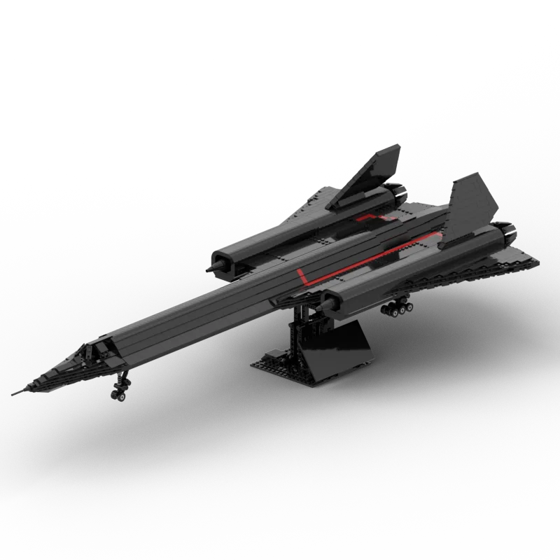 1968PCS MOC-20612 SR-71 Blackbird Transport Model Aircraft Building Block Assembly Collection Series Toy Gift