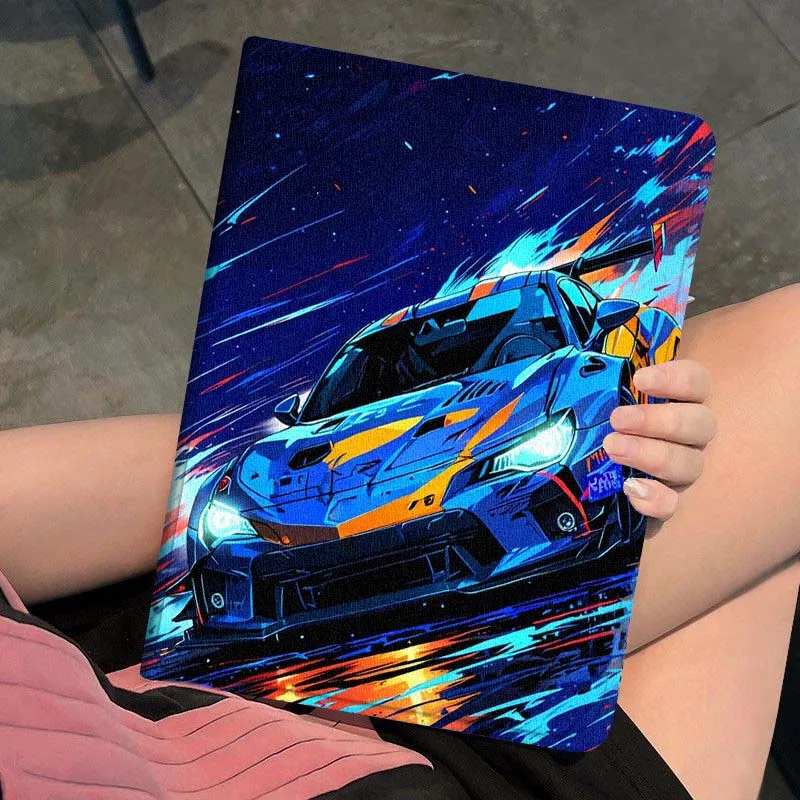 

Luxury Sports Car Art Pattern For Vivo Pad SE 11 5 3 2 Pro 12.3 13 12.1 11.5 Air IQOOPad Silk Pattern Tablet Case