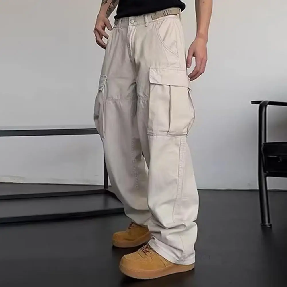 Casual Baggy Wide Leg Sweatpants Men Loose High Waist Streetwear Cargo Pants Womens Joggers Trousers Clothes