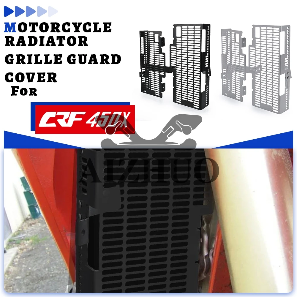 

FOR HONDA CRF450X 2005-2007 2008 2009 2010 2011 2012 2013 2014 2015 2016 Motorcycle Radiator Grille Protection Cover Accessories