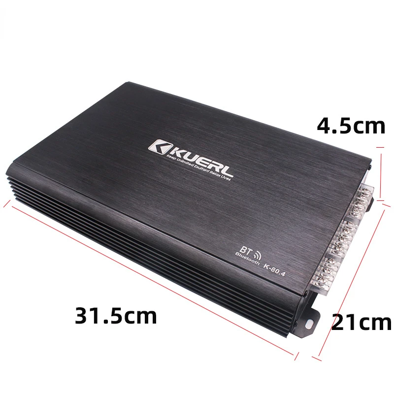 Car Audio Modification With Bluetooth Connection Four Channel Four Way Car Amplifier