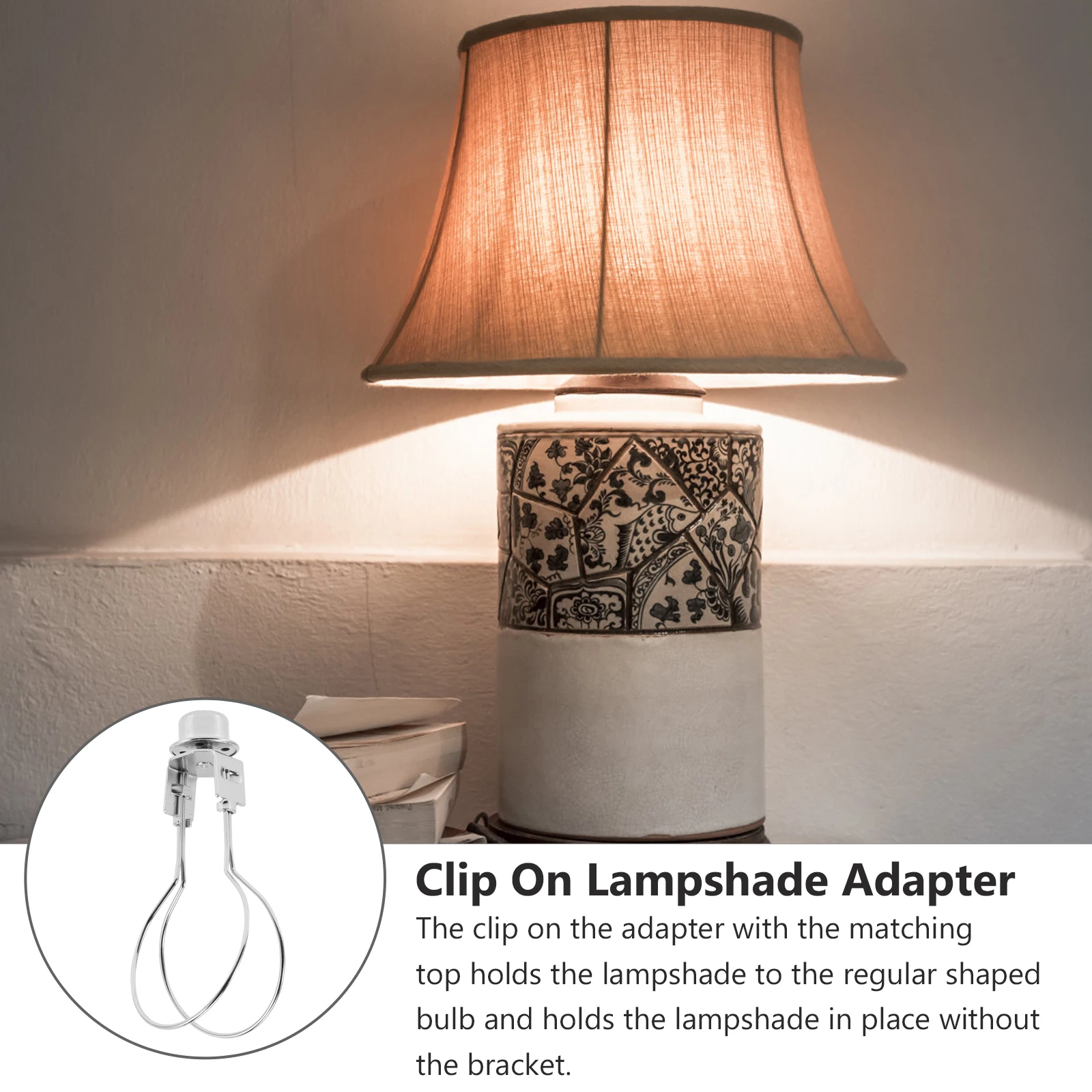 

Lighting Accessories Replacement Lampshade Bulb Clip Adapter Small Wrought Iron Practical