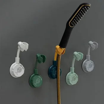 1pc supporto per doccia a ventosa supporto per soffione doccia regolabile supporto universale per staffa per bagno supporto per Base ugello rotazione a 360 ° senza perforazione