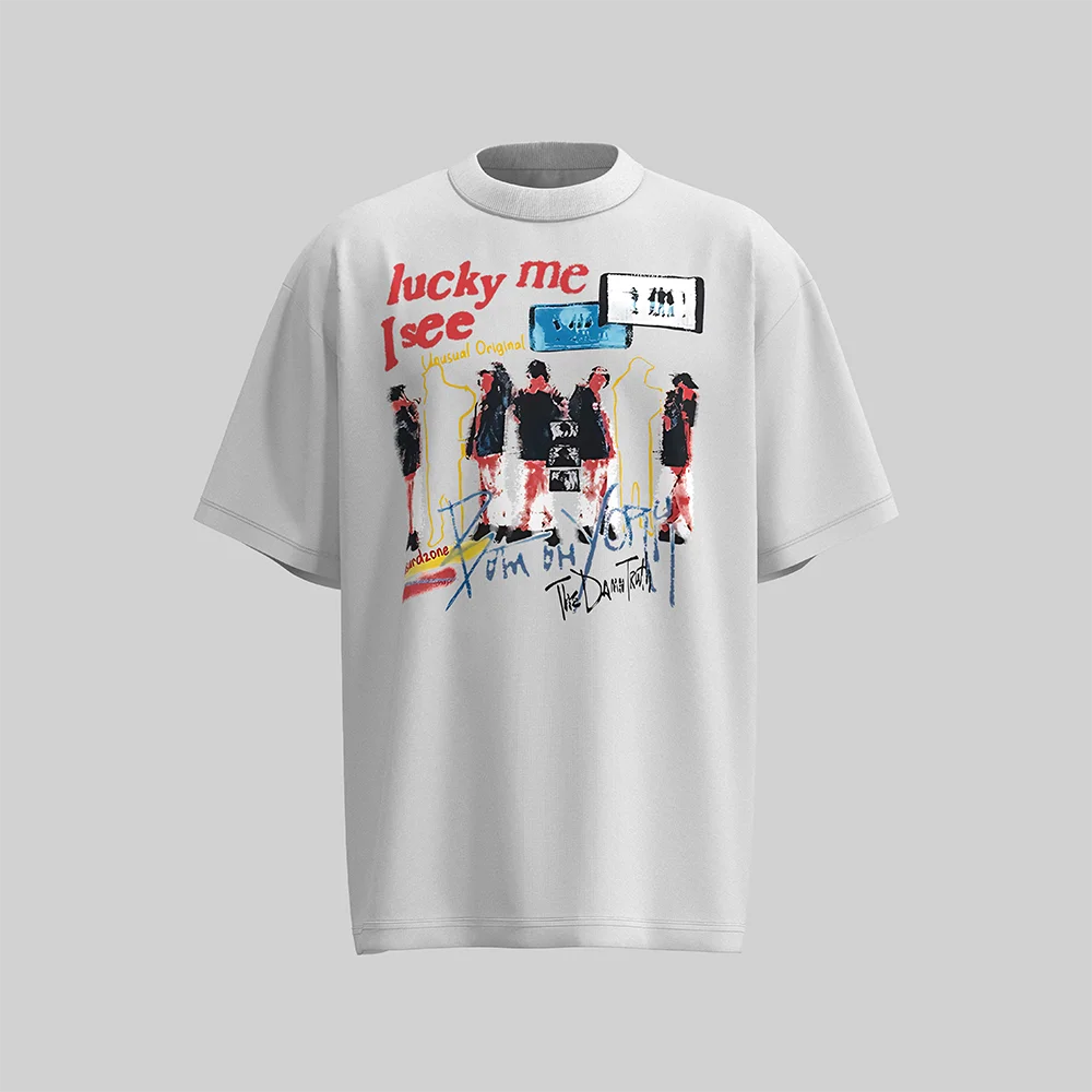 T-shirt estiva da uomo e da donna in puro cotone y2k di alta qualità fatta in casa stile hip-hop personalità creativa stampa sport casual rou