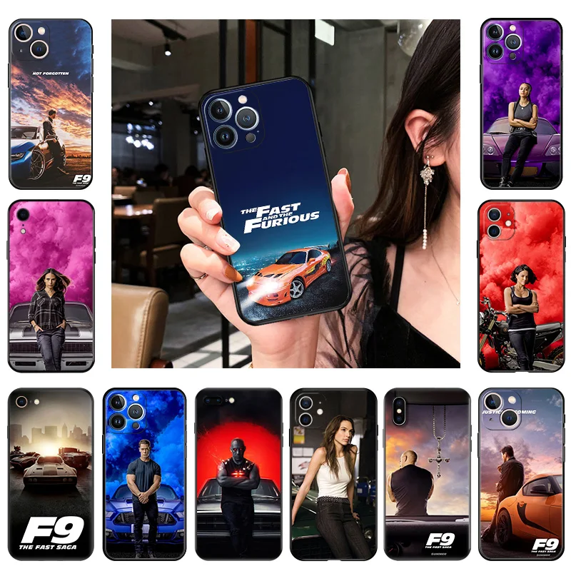 Anti-Drop Soft Phone Case For Apple iphone 13 14 Plus 15 Pro Max 12 Mini 11 7 8 6 6s X XS XR SE Fast Furious Art Matte Cover