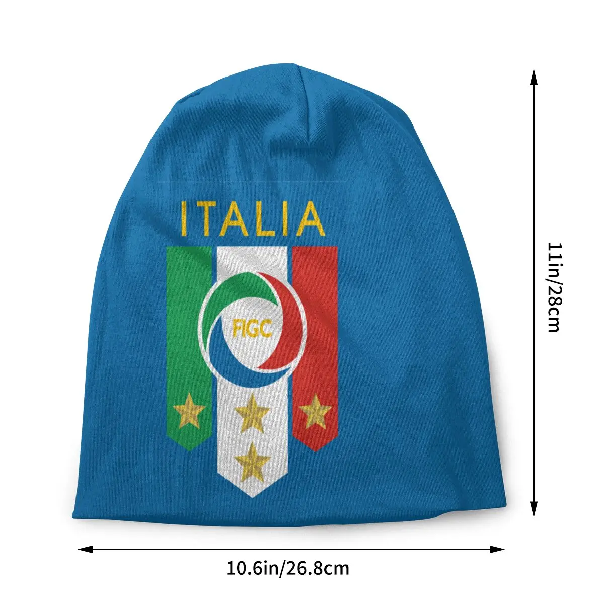 Custom Unisex Bonnet Warm Knitting Hat Italian Stars Football Legends Figc Cool Skullies Beanies Caps Adult Italia Soccer Hats