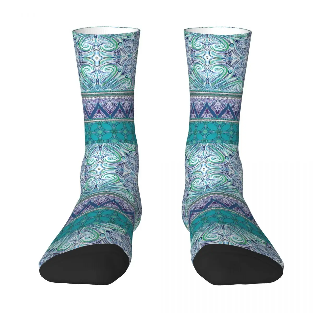 Retro Bohemian Breeze Men's Socks Unisex Novelty Pattern Printed Funny Crew Sock Gift