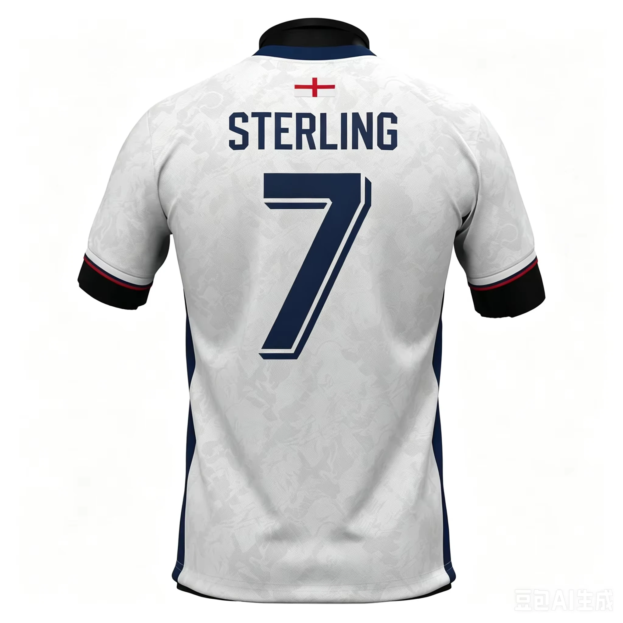 2026 England Fußballtrikot T-Shirt, Herren Sommer 3D-gedrucktes Sport-Trainingsshirt, atmungsaktiv, beliebte Freizeitartikel – Detail 8